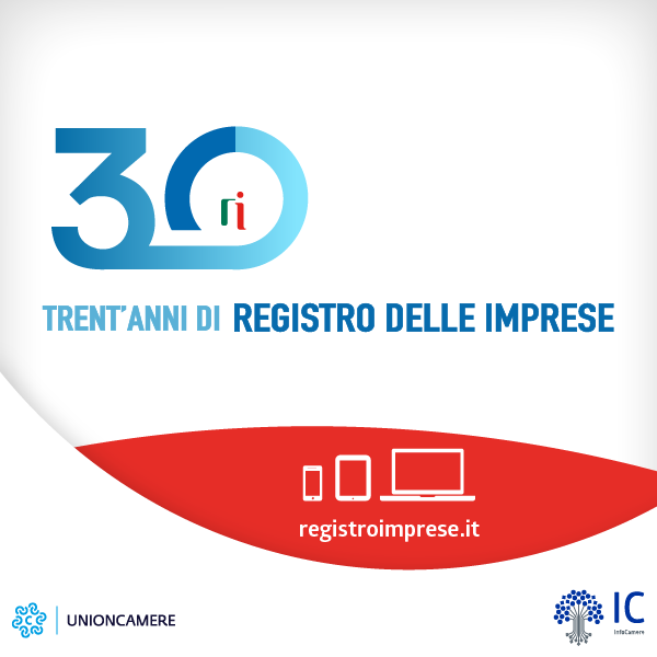 1996-2026 TRENT'ANNI DI REGISTRO IMPRESE una fonte